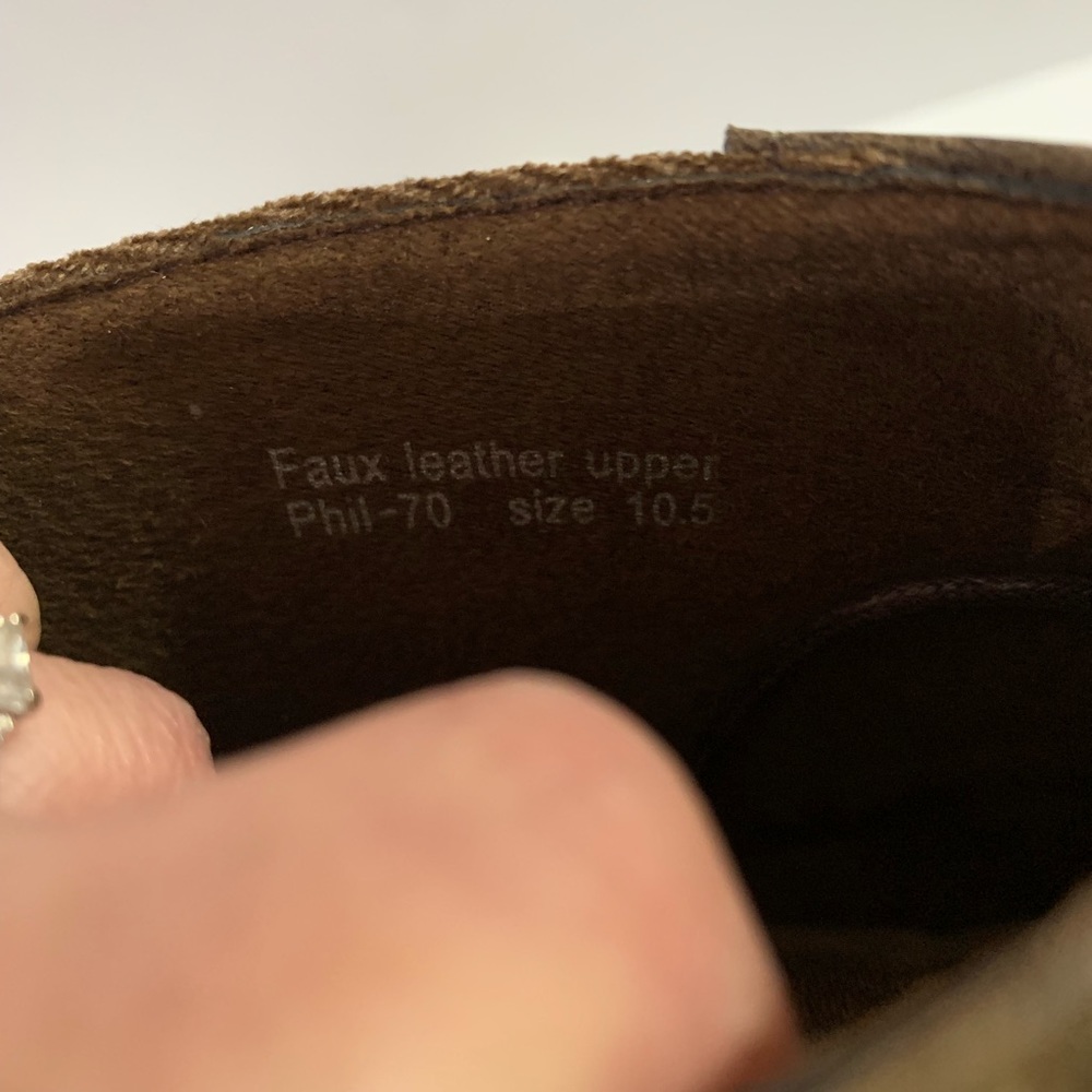 Henry Ferrera Lace Denim Wing Tip Oxford Boots - Picture 8 of 8